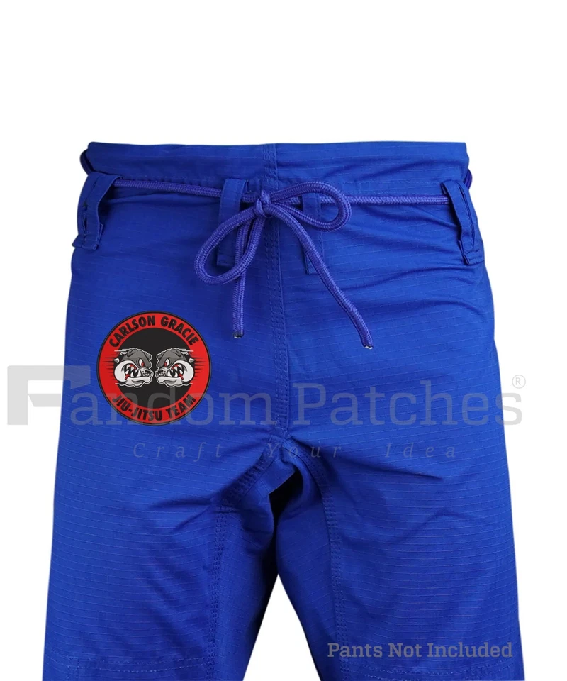 Gracie Jiujitsu Embroidery Patches Carlson Gracie BJJ Patches Kimono Patches - Image 4 of 4