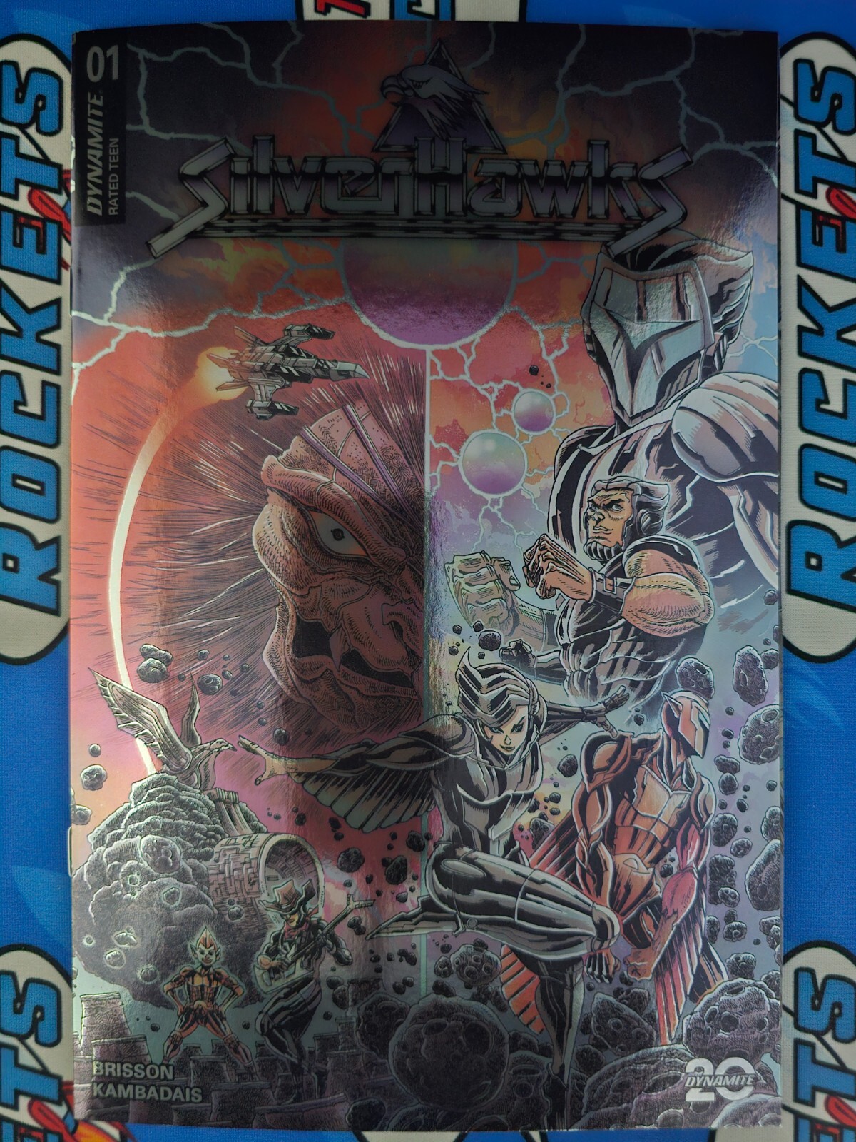 Silverhawk #1 Dynamite 2025 1:10 CVR S Stokoe Foil Variant
