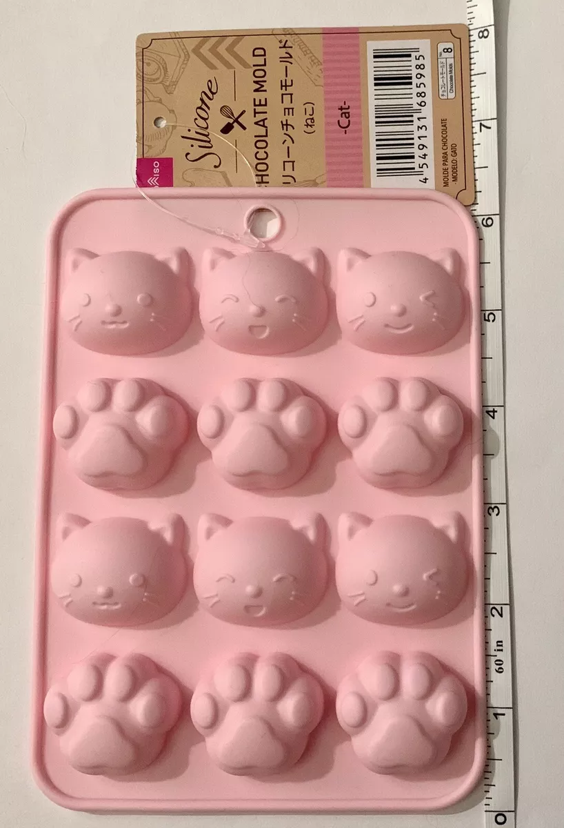 Kitty Cat Silicone Chocolate Mold, Chocolate design molds