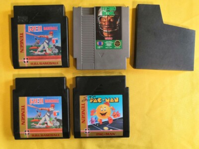 LOT OF 4 ORIGINAL VINTAGE NINTENDO NES AND TENGEN VIDEOGAMES - TECMO BOWL! VG3-7
