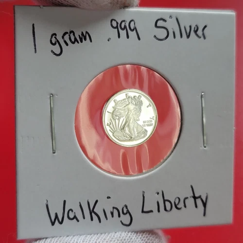 Walking Liberty / Silver Eagle 1 Gram .999 Fine Silver Bullion Round Proof Coin
