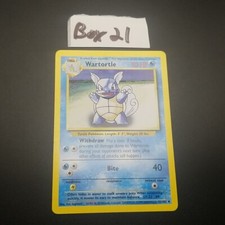 wartortle pokemon card value 42 102 WARTORTLE - Base Set - 42/102 - Uncommon - Pokemon Card - Unlimited Edition