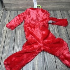 NWT Sesame Street Elmo Red Furry Costume No Hat or Head - Bodysuit Only 2T