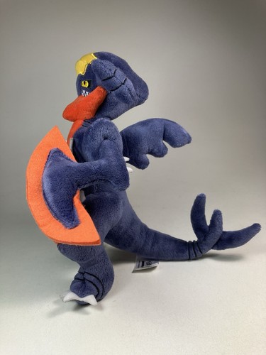 TOMY Pokemon Mega Garchomp Stuffed Plush Toy Nintendo 2015 9"! - Picture 7 of 10