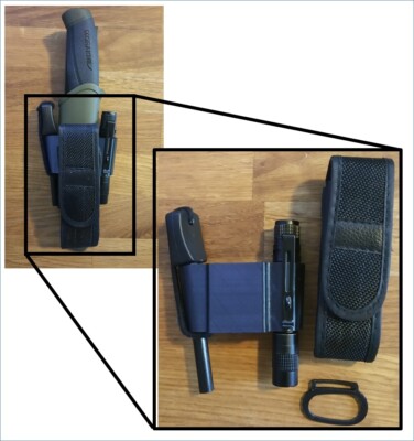 Mora Morakniv Companion Utility Sleeve w/ LED + Ferro + Storage Pouch
