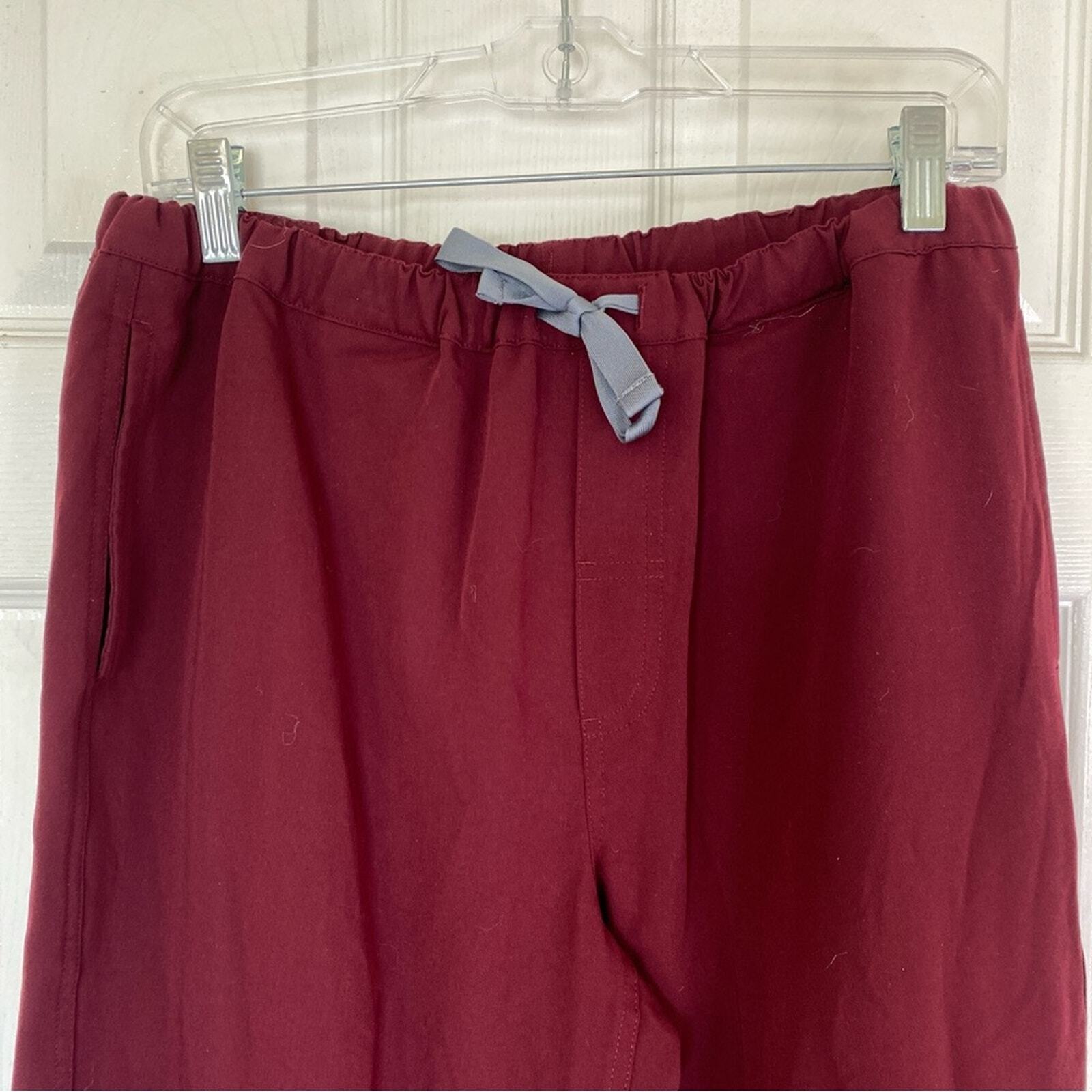 FIGS Pisco Basic Scrub Pants Burgundy Size Medium Medical Uniform eBay