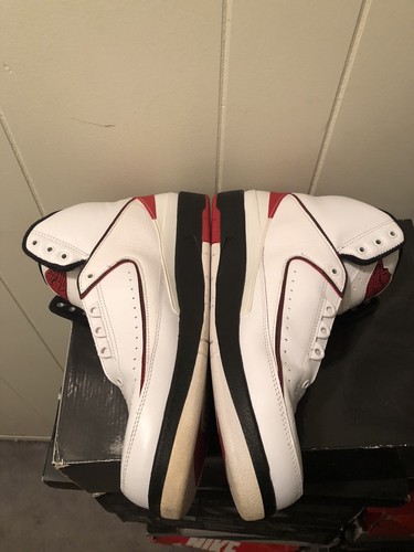 Nike Jordan II 2 Retro QF weiß Uni rot (Chicago) 2010 - Größe 10 395709-101 - Bild 4 von 6
