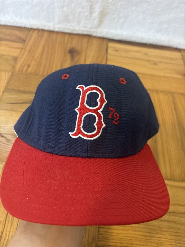 Antigo DeLong azul marinho vermelho Boston Red Sox? Chapéu SnapBack Feito nos EUA FRETE GRÁTIS - Imagem 2 de 4