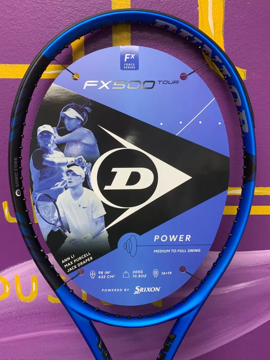 Dunlop FX 500 Tour Tennis Racket NEW 2023 Model, G3, Unstrung FX500 Tour G3