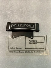 Rollei Rolleicord Genuine / Original Parts, Name Plate, SOLD AS SHOWS