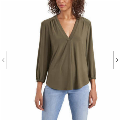 vince camuto green top