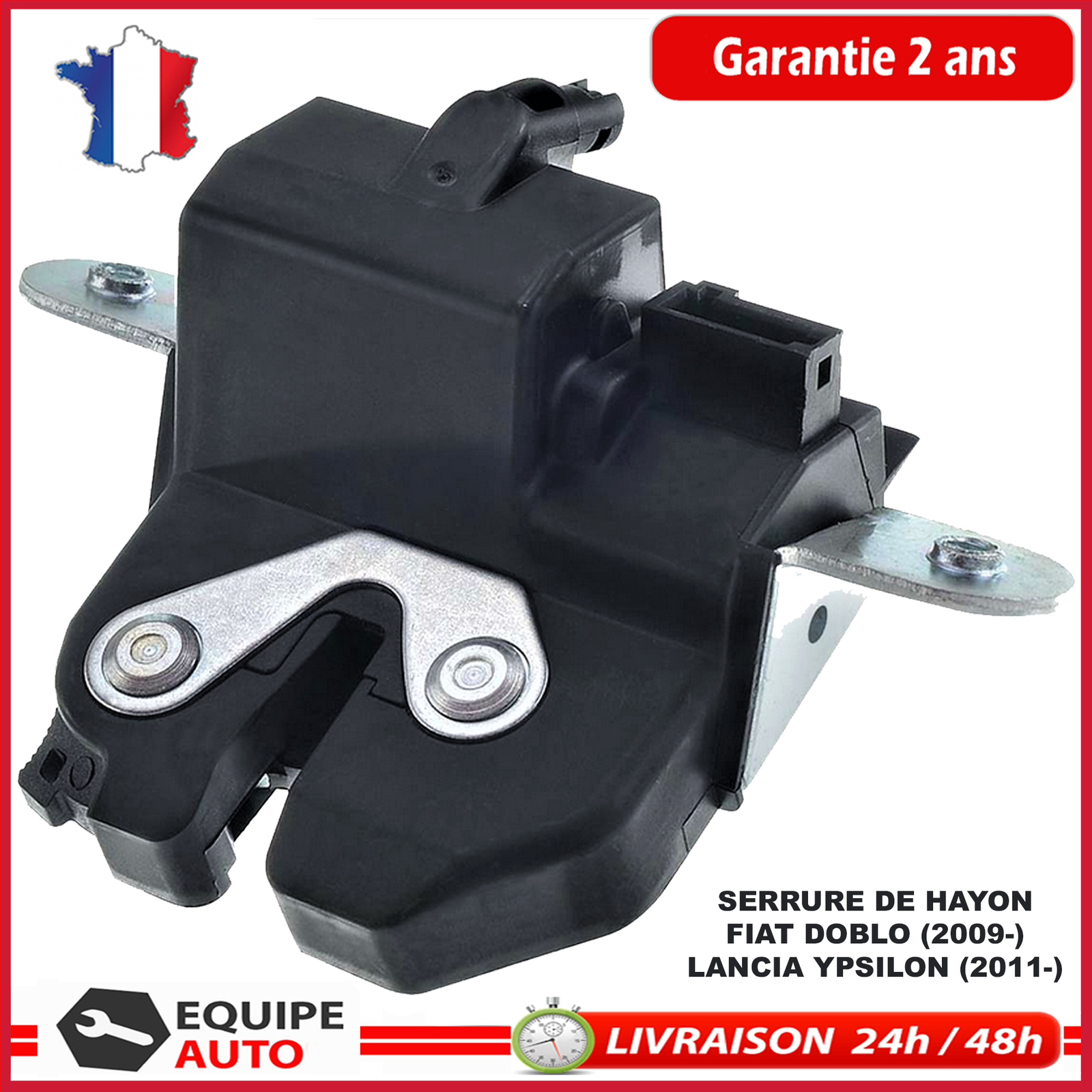 Serrure de coffre pour Lancia Ypsilon avec mécanismes 51868085 et 51873093