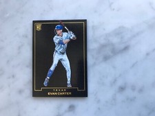2024 Panini Three and Two Blank Slate EVAN CARTER Rangers RC SSP Case Hit