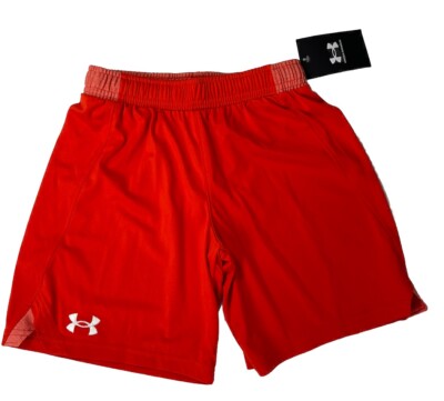 Under Armour Boys Orange Locker Active Shorts Youth Size Small