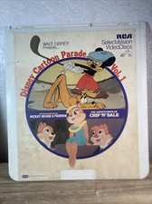 Walt Disney Cartoon Parade Vol. 1 RCA Selectavision VideoDiscs Video Disc CED