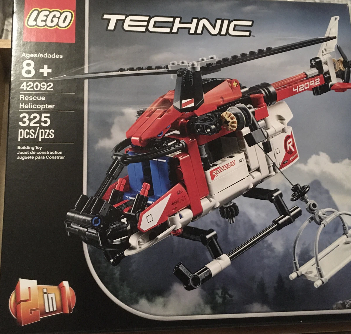 LEGO Technic Rescue Helicopter 42092 Building Kit 325 Pieces NEW SEALED