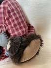 Cinnamon Tree Collectables Artist Bear with painted oil cloth cat pull toy  20” — photo 4