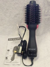 NEW Revlon Pro Collection  One Step Hair Dryer & Volumizer Brush Black/Pink