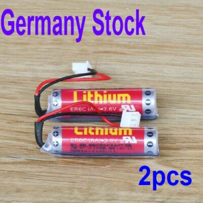 2 Pack MAXELL ER6C AA F2-40BL 3.6V Batteria Akku Für Mitsubishi FX PLC Battery  