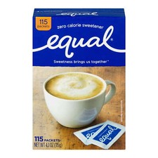 Equal Zero Calorie Sweetener Packets Actual Item May Vary , 115.0 ea, 4 pack