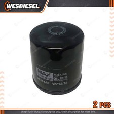2 x Wesfil Oil Filters fits Alfa Romeo 147 156 GTA 164 166 GT GTV Coupe Spider