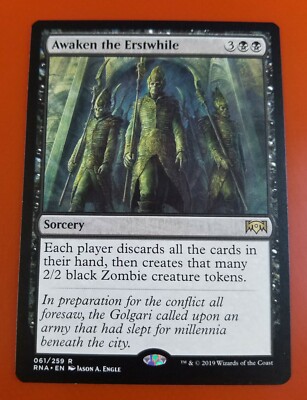 1x Awaken the Erstwhile | Ravnica Allegiance | MTG Magic Cards | eBay 1x Awaken the Erstwhile | Ravnica Allegiance | MTG Magic Cards | eBay