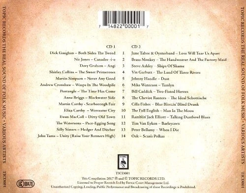 Topic Records-Real Sound Of Folk Music 2-CD NEW SEALED Davy Graham/Dick Gaughan+ - Image 2 of 4