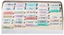 NEW SEALED LARGE PRINT Bible Tabs (Easy to Read), Bible Journaling Book Tab