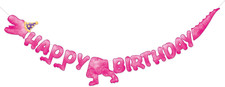 Watercolor Dinosaur Happy Birthday Banner - Dinosaur Birthday Party Decorations