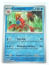 Crawdaunt 48/167 Twilight Masquerade Reverse Holo Pokémon Card 2024