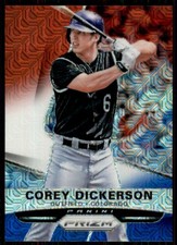 2015 Panini Prizm Red White Blue Mojo Corey Dickerson Colorado Rockies #49