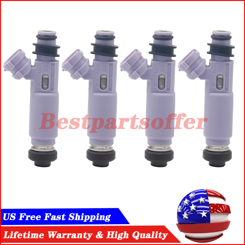 Set of 4 Fuel Injectors For 2001-2005 Mazda Miata MX-5 MX5 For Denso 195500-4060