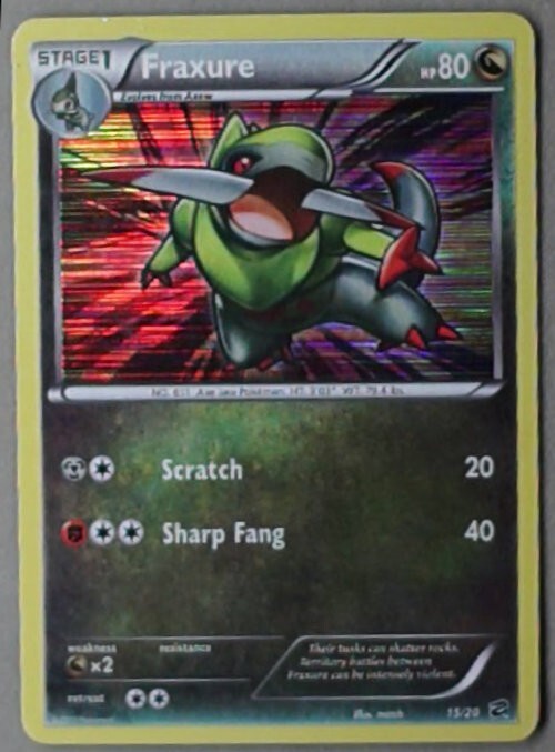 Pokémon TCG Fraxure Dragon Vault 15/20 NM/LP