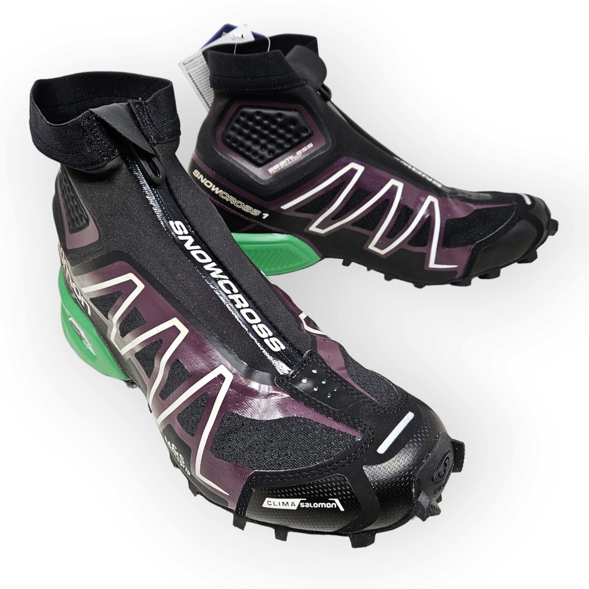 SALOMON SNOWCROSS ADVANCED Waterproof, Black/Maverick/Amazon SALOMON SNOWCROSS ADVANCED Waterproof, Black/Maverick/Amazon