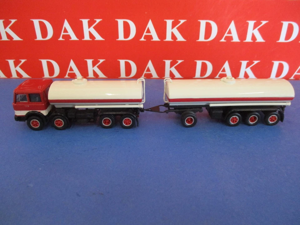 1/87 Modellino Camion Truck Fiat 691 Millepiedi Cisterna Rossa Bianca 1970 - Immagine 2 di 4