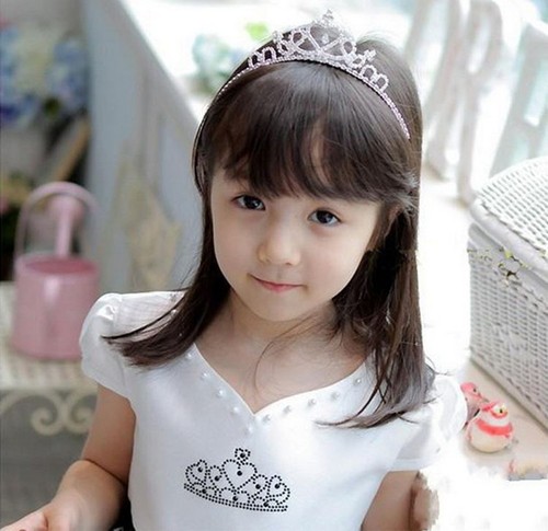 Girl Princess Crown Hair Hoop Headband Crystal Rhinestone Tiara Kid Bridal Prom - Picture 2 of 11