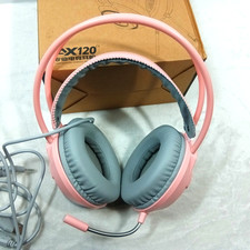 Gaming Headset Surround Sound With Built-in Microphone Noise Cancelling Pink