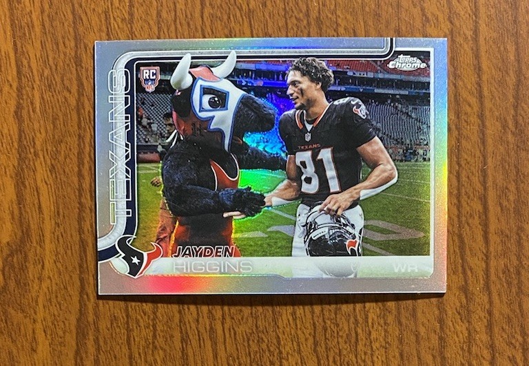 2025 Topps Chrome #343 Jayden Higgins Image Variation Rookie SP Texans RC