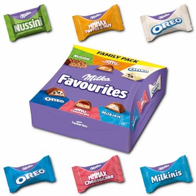 (29,01 /1kg) Milka Favourites Family Pack, gefüllte Schokolade, 203g Packung