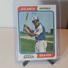 O-Pee-Chee 1974 Dusty Baker #320 Atlanta Braves Baseball Base Set