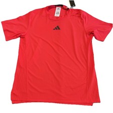 Adidas D4T TEE Training T-Shirt Men Medium Red JY6341 Climacool Performance NEW