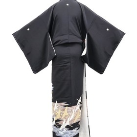 Japanese Vintage Kimono Tomesode Silk Unused Made in Japan eb-2000