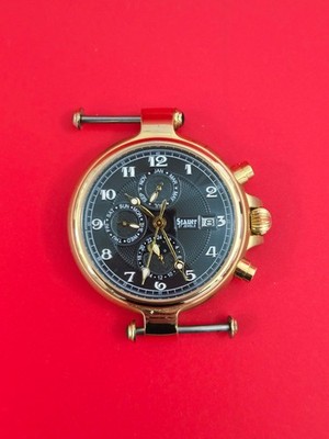 Stauer DS14685 Automatik Uhr 27 Jewels Skelettboden funktioniert ohne Armband