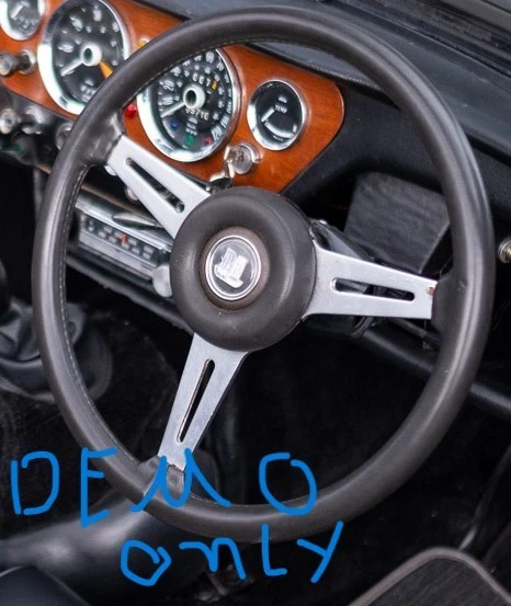 Genuine Triumph Spitfire 1971 Steering horn Lucas Push OEM 1 Switch / Logo - Image 3 of 4