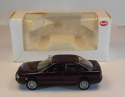Schabak 1/43 Nr. 1031/1033 Audi 80 dunkelrot OVP #9464