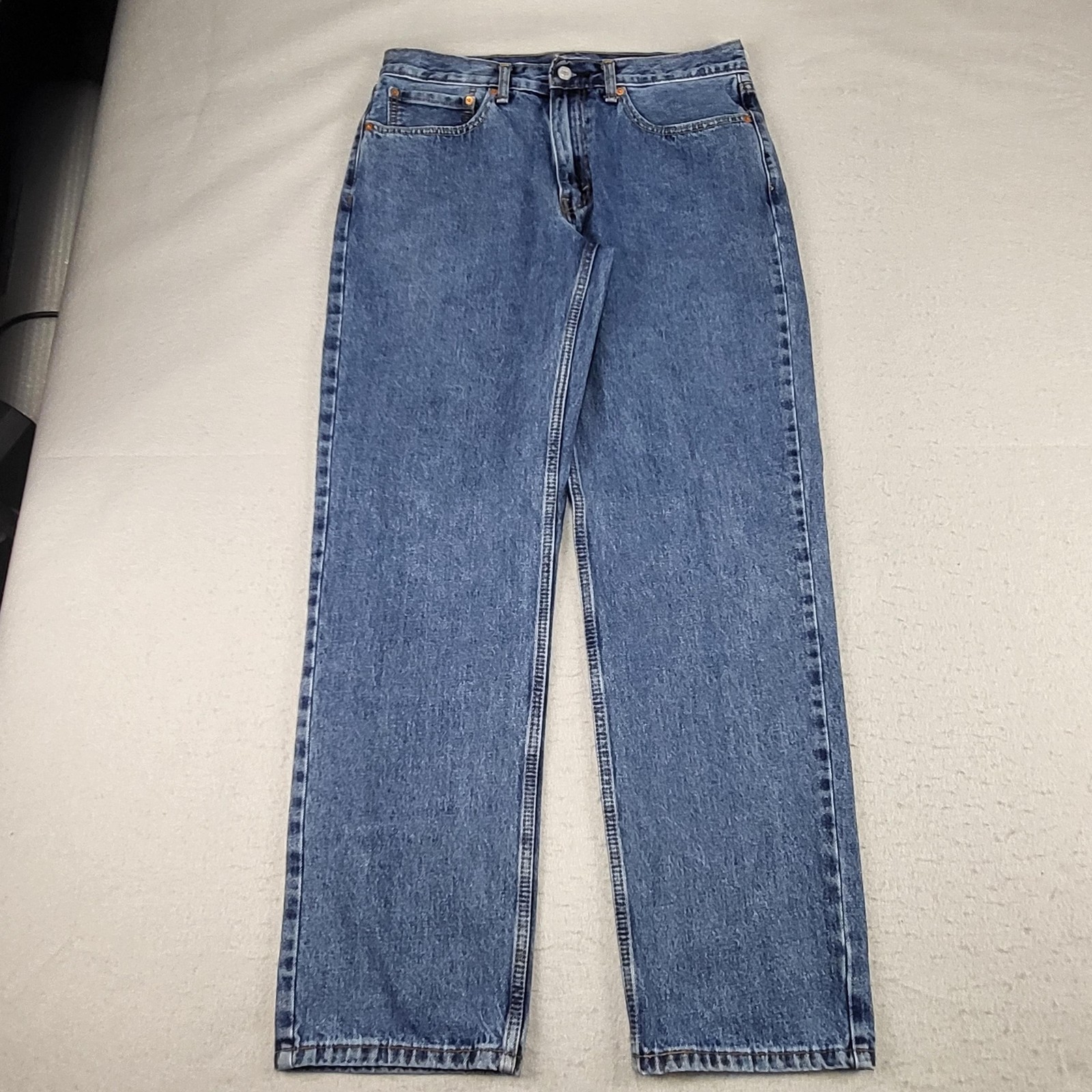 Levis 550 Jeans Mens 34x33 Blue Medium Wash Relaxed Taper Denim Tag 34x34