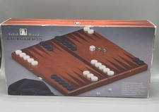 Backgammon Travel Set Barnes & Noble Solid Beech Wood Storage Box