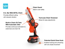 Shinwaiwa 56V HANDY PRUNER - BARE TOOL Model# DHS-3006BT