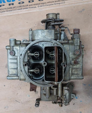 Holly 8282 Carburator 600 Cfm Manual Choke Vac Secondarys In Good Used Condition