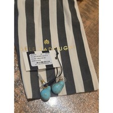 Lele Sadoughi Collector Baroque Stud Turquoise Blue Earrings LS2147TQ NWT